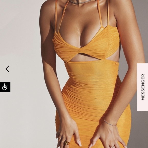 HOUSE OF CB Tibi Dress Orange XS - Picture 7 of 14